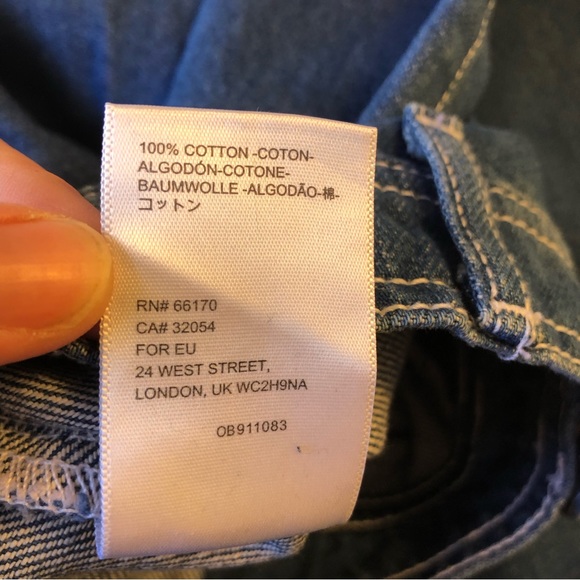 Urban Outfitters Wide Leg Sailor Button Up Jeans Sz 28 - Picture 5 of 7